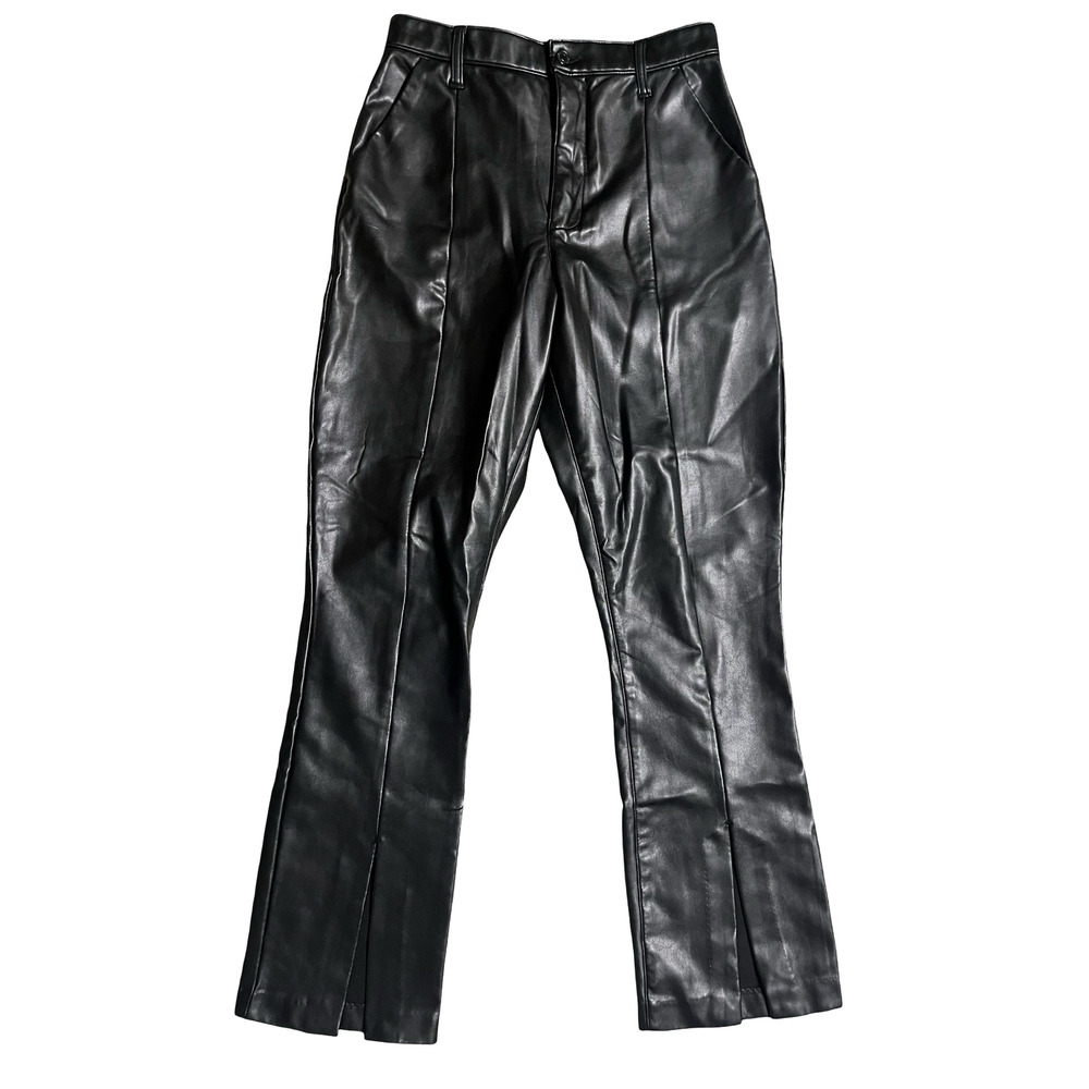 Abercrombie &‎ Fitch Black Faux Leather Pants Womens 8 Ultra High Rise